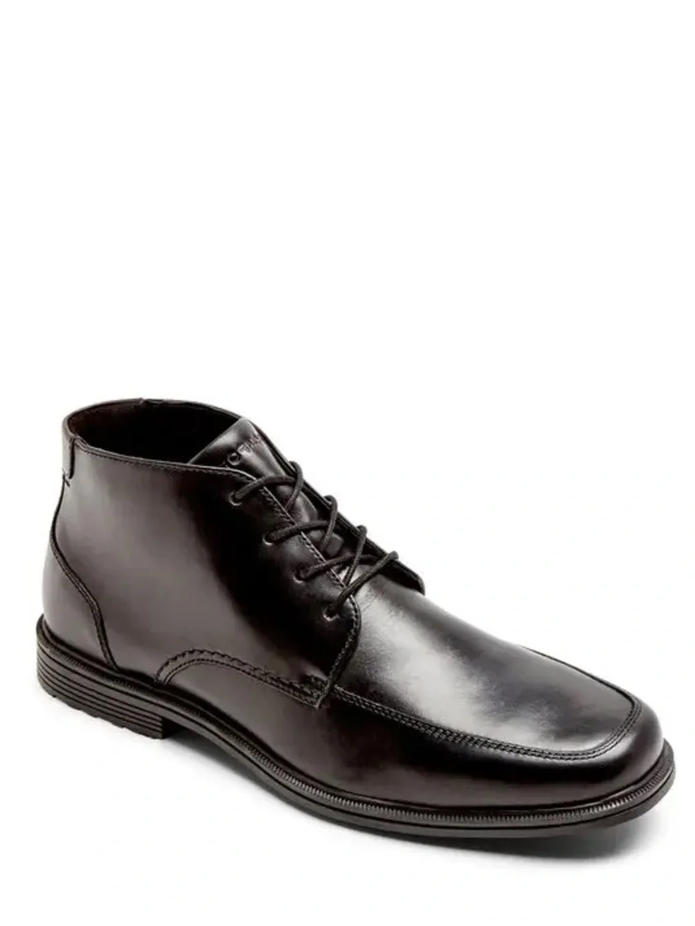 New Rockport Men's Taylor Chukka Black Leather Lace Up Waterproof Boots Size 11